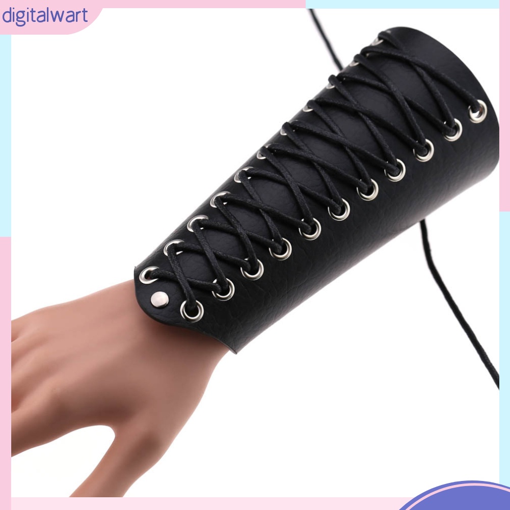 Đai đeo cánh tay bằng da phối dây buộc cá tính cho nam và nữ