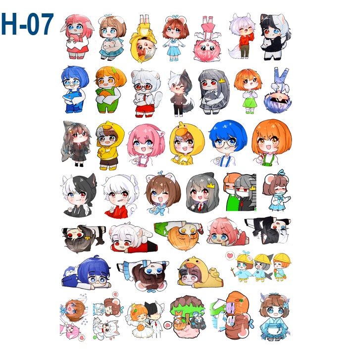 Set sticker/ hình dán Hero Team