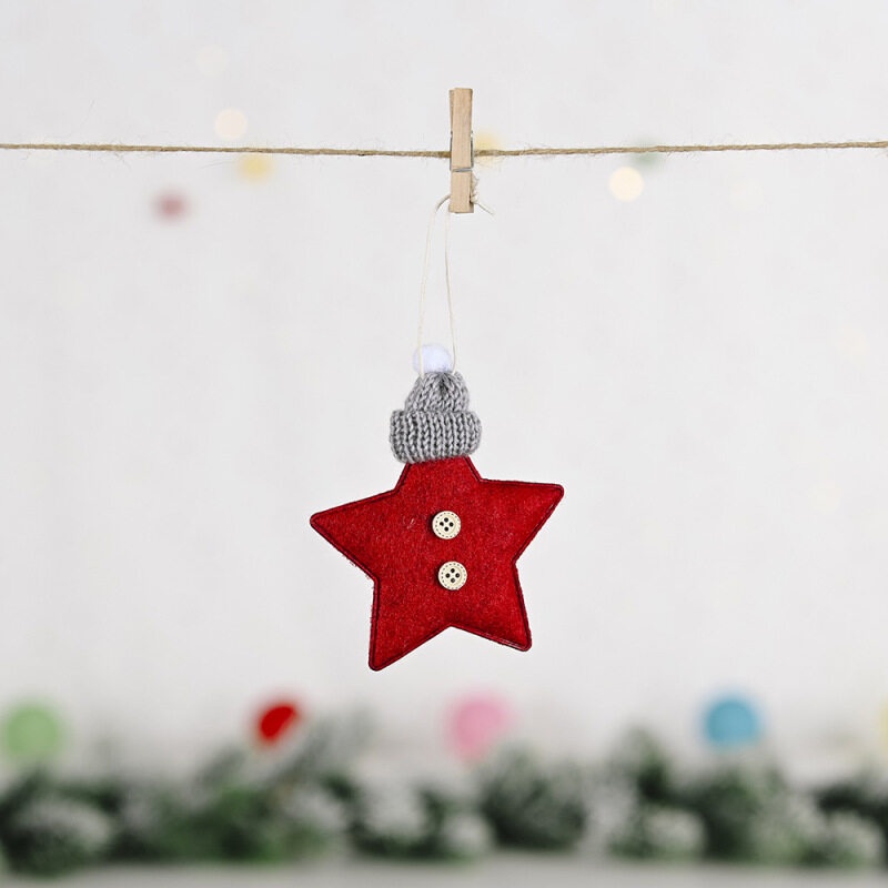 Mặt treo trang trí hình ngôi sao năm cánh dành cho cây thông noel Giáng Sinh