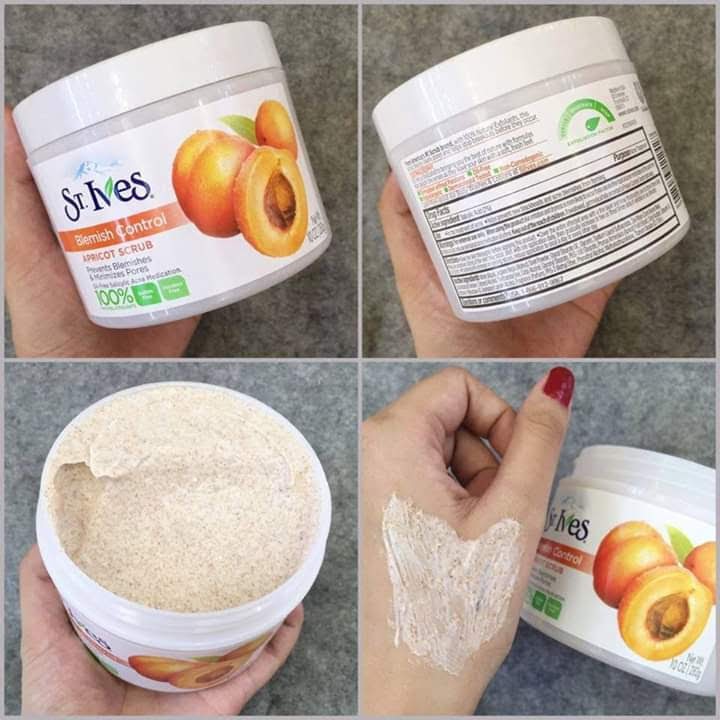 NỘI ĐỊA MỸ Tẩy tế bào chết toàn thân St.Ives Apricot Body Scrub 283G