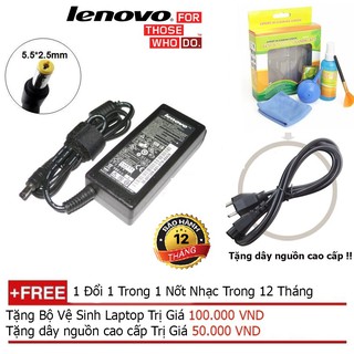 SẠC LAPTOP Lenovo 19V-3.42A + Tặng dây nguồn dài 1.8m, bộ vệ sinh laptop