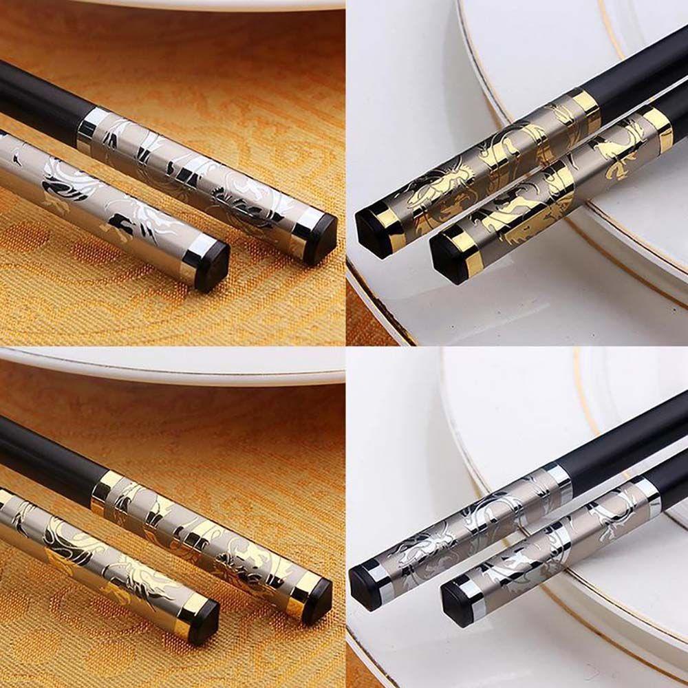 ELEGANT 1 Đôi Đũa Chống Trượt Sang Trọng Phong Cách Trung Hoa