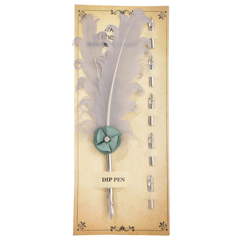 Bộ Bút Nhúng Tinh Tế Kèm 5 Ngòi Thay Thế Dành Cho Học Sinh / Người Lớn