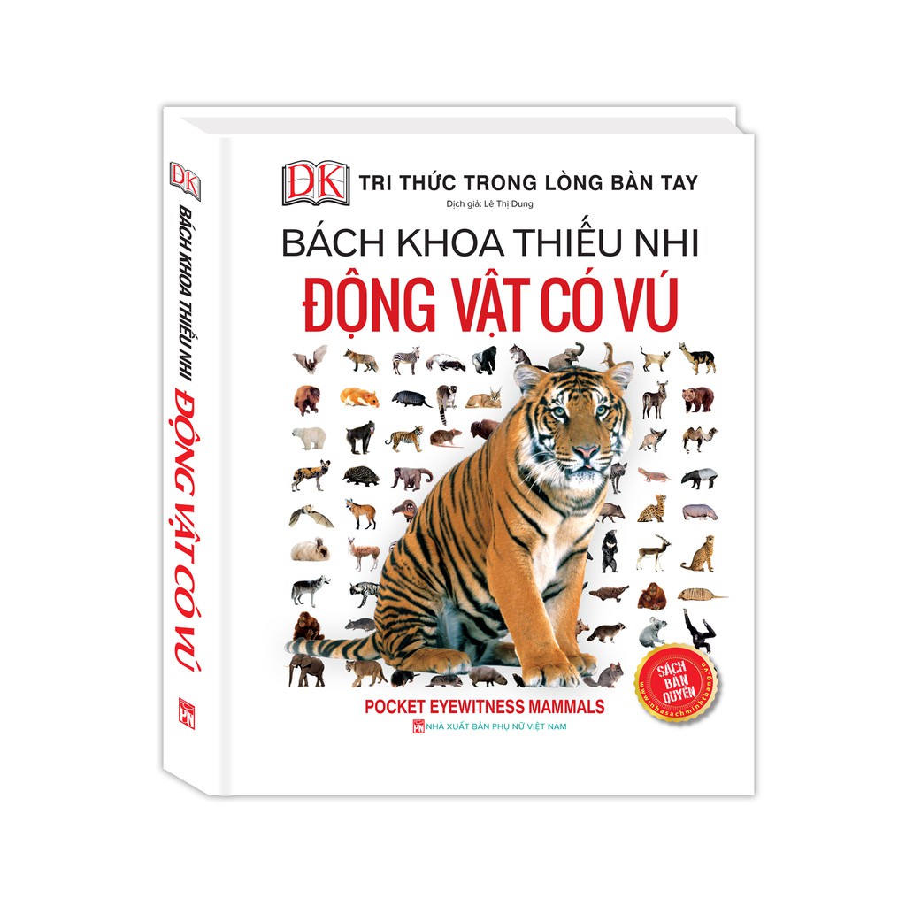 Sách - Bách khoa thiếu nhi động vật có vú (bìa cứng) Tặng Kèm Bookmark