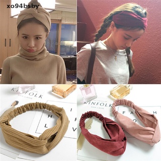 Băng đô cài tóc đan chéo bằng lụa thời trang cho nữ xo94bsby