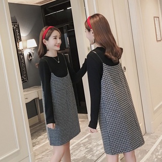 Đầm Bầu Thu Đông - Váy Yếm Dạ