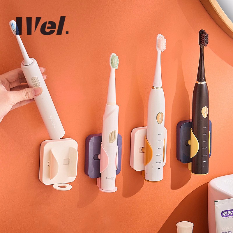Giá nhựa để bàn chải điện loại cao cấp, không bị đọng nước lại, màu sắc xinh xắn - Wel Gia Dụng