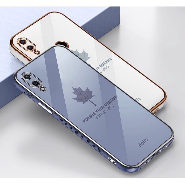 Ốp lưng huawei y7 pro 2019 Ốp Điện Thoại Họa Tiết Lá Phong Cho huawei Y7 2019 Y7 Prime 2019 FY