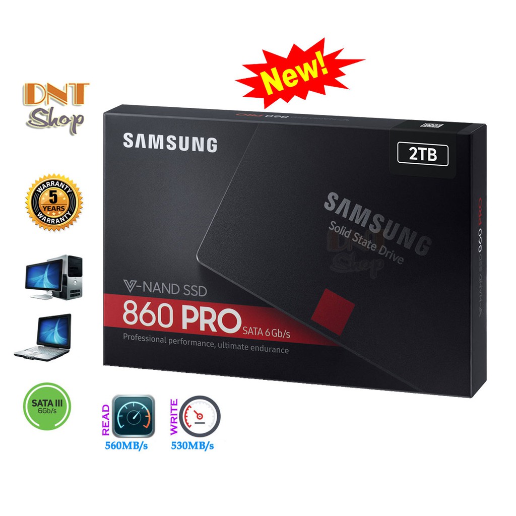 Ổ cứng SSD Samsung 860 PRO 2TB BH 5 Năm 1 Đổi 1