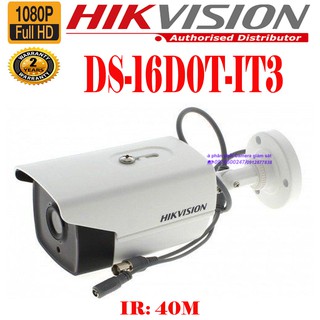 Camera giám sát thân hồng ngoại độ nét cao Hikvision DS-2CE16D0T-IT3