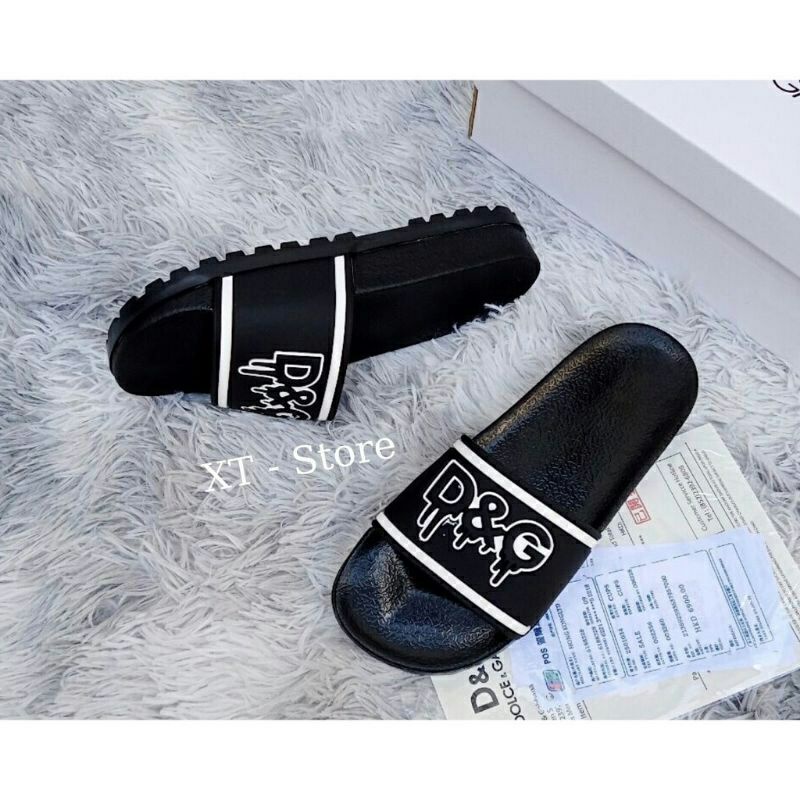 Dép nam d và g trằng quai ngang, size từ 35 đến 43