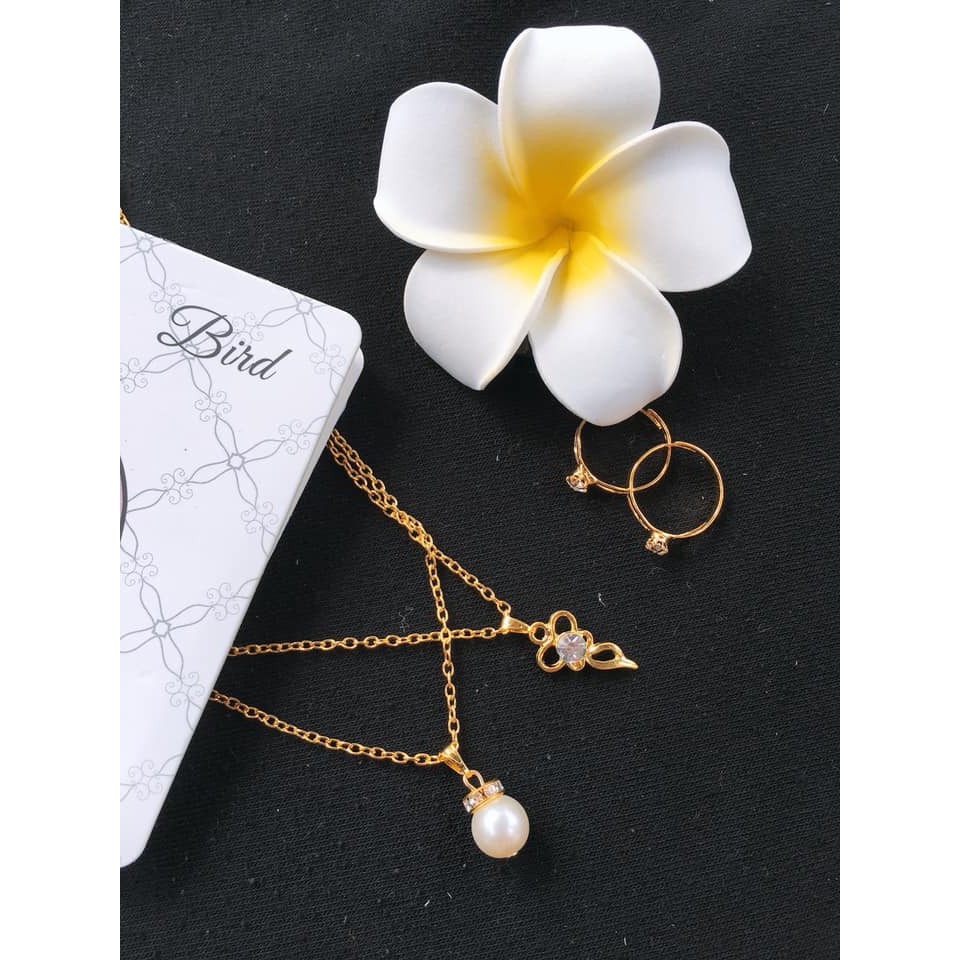 Sét 2 vòng cổ + 2 nhẫn