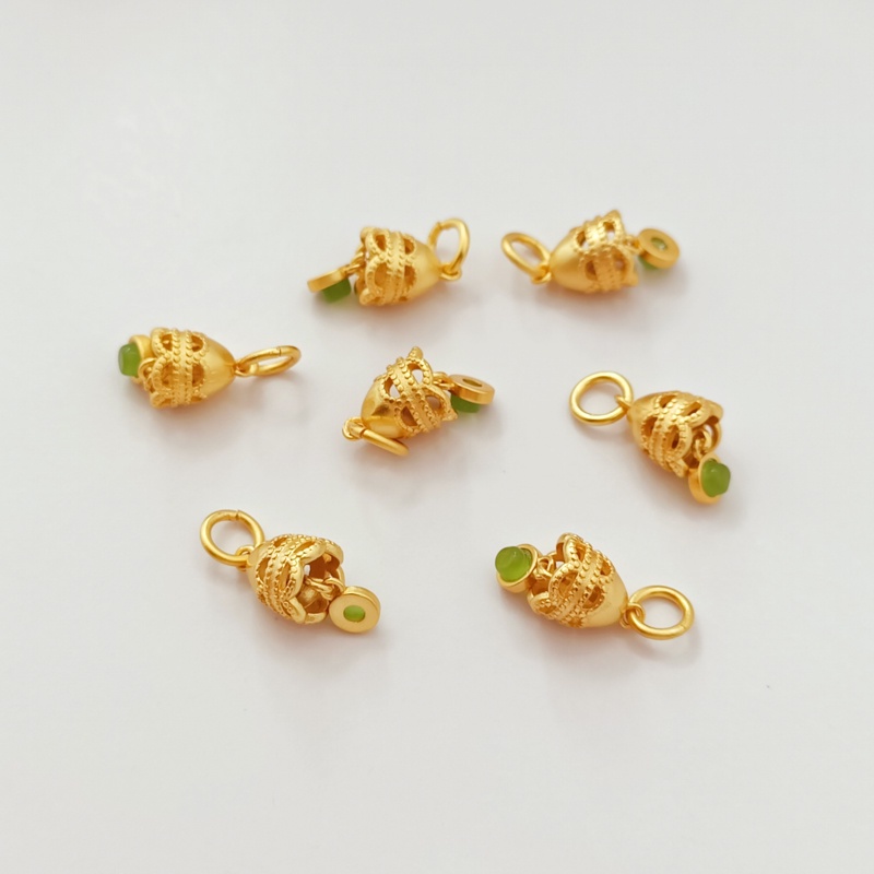 Mặt Dây Chuyền/ Khuyên Tai/ Vòng Tay/ Dây Chuyền Hình Chuông Gió Zircon Mạ Vàng 18K Kiểu Cổ Điển Độc Đáo