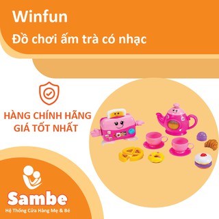 ĐỒ CHƠI ẤM TRÀ CÓ NHẠC WINFUN 000754G HỒNG