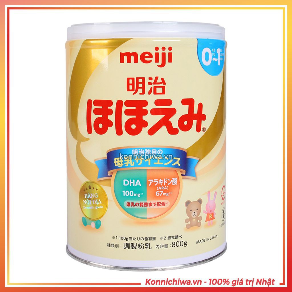 SỮA MEIJI 0-1 & 1-3 NỘI ĐỊA NHẬT BẢN - HỘP 800 GR