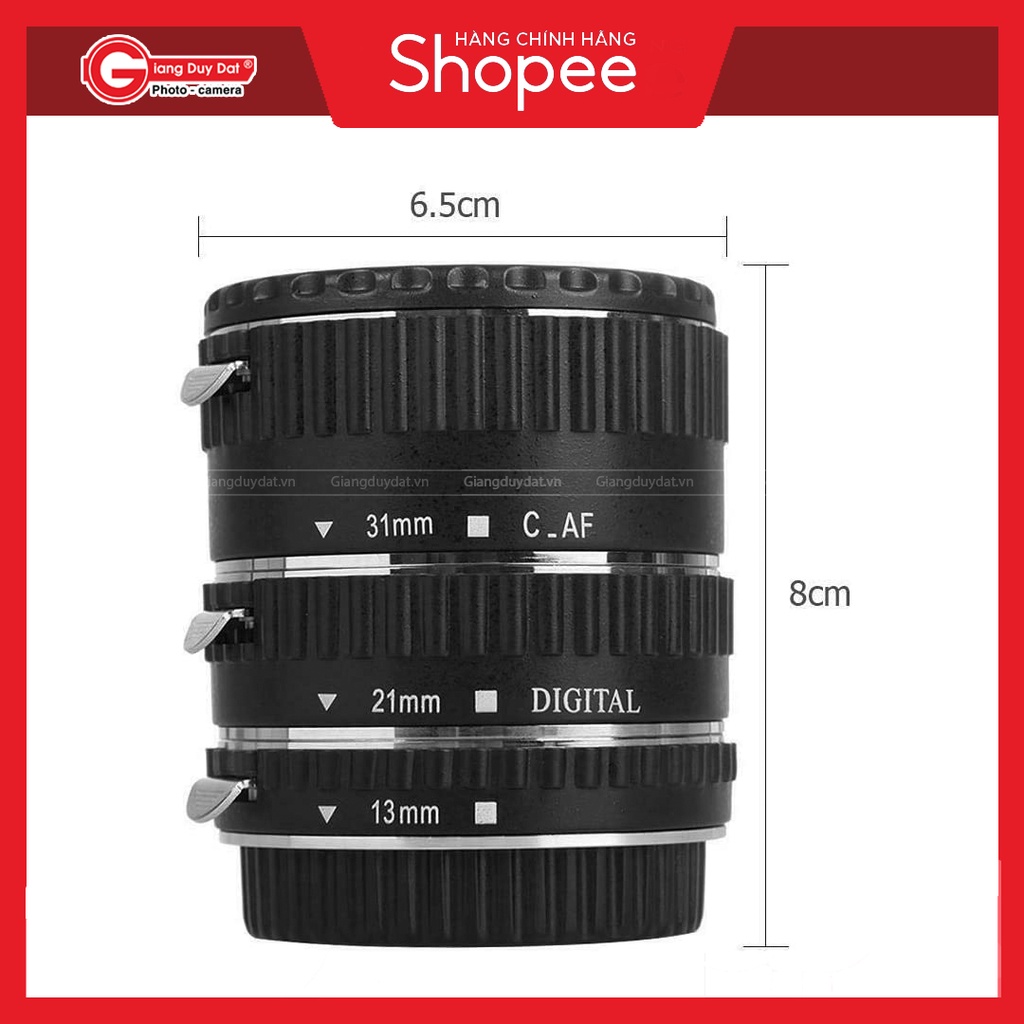 Ngàm Hỗ Trợ Chụp Ảnh Macro Meike Macro Automatic Extension Tube - MK-C-AF1-B