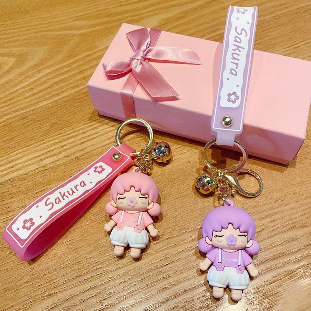 Móc Khóa Hình Búp Bê Sakura Dễ Thương