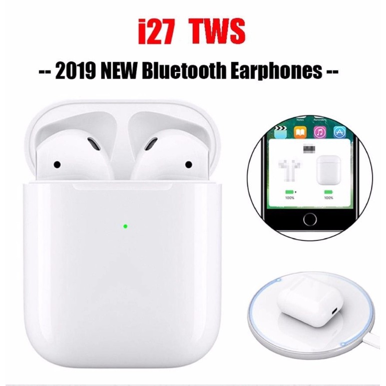 Tai nghe Bluetooth True wireless 5.0 TWS I27 Pro max - Sạc không dây Wireless, tự động ngắt tháo tai nghe, GPS+ Đổi tên. | BigBuy360 - bigbuy360.vn