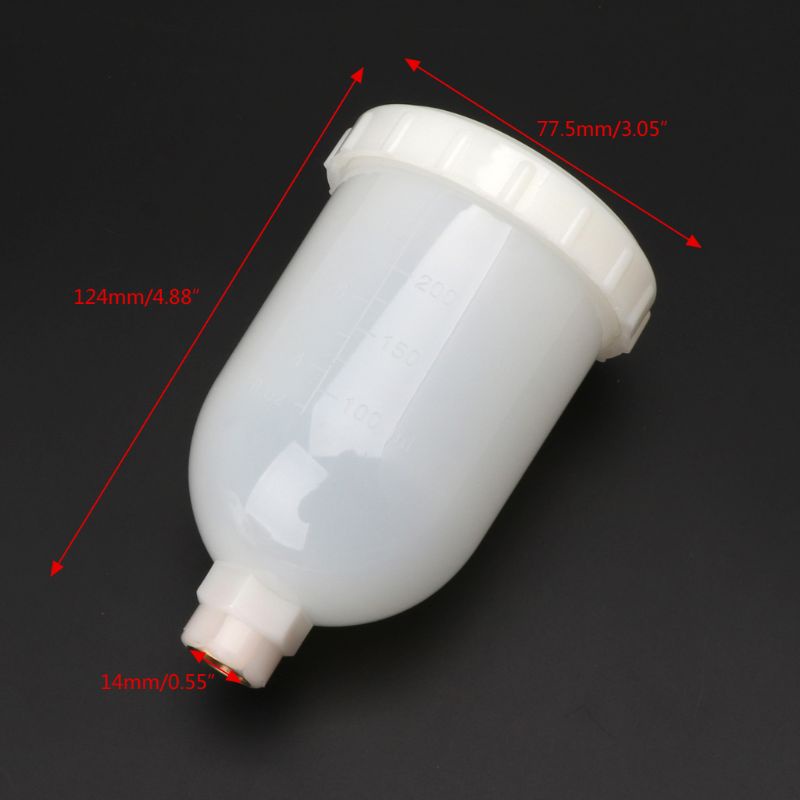 Bình Đựng Nước Bằng Nhựa Cho H2000 R100 HVLP Gravity Mini