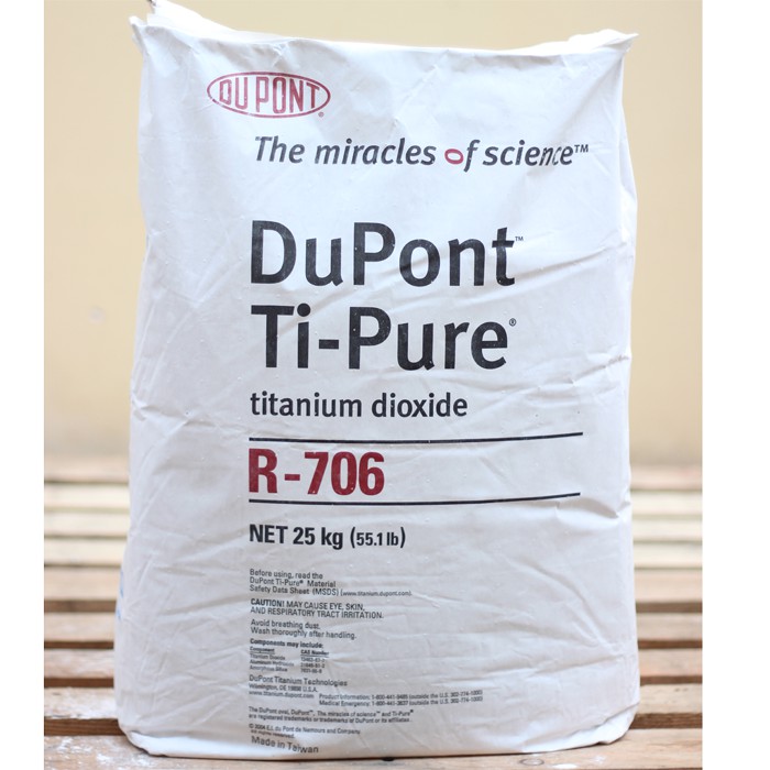 Bột Titan dioxide, TiO2 mỹ phẩm R706 Dupont, Mỹ cỡ hạt nano