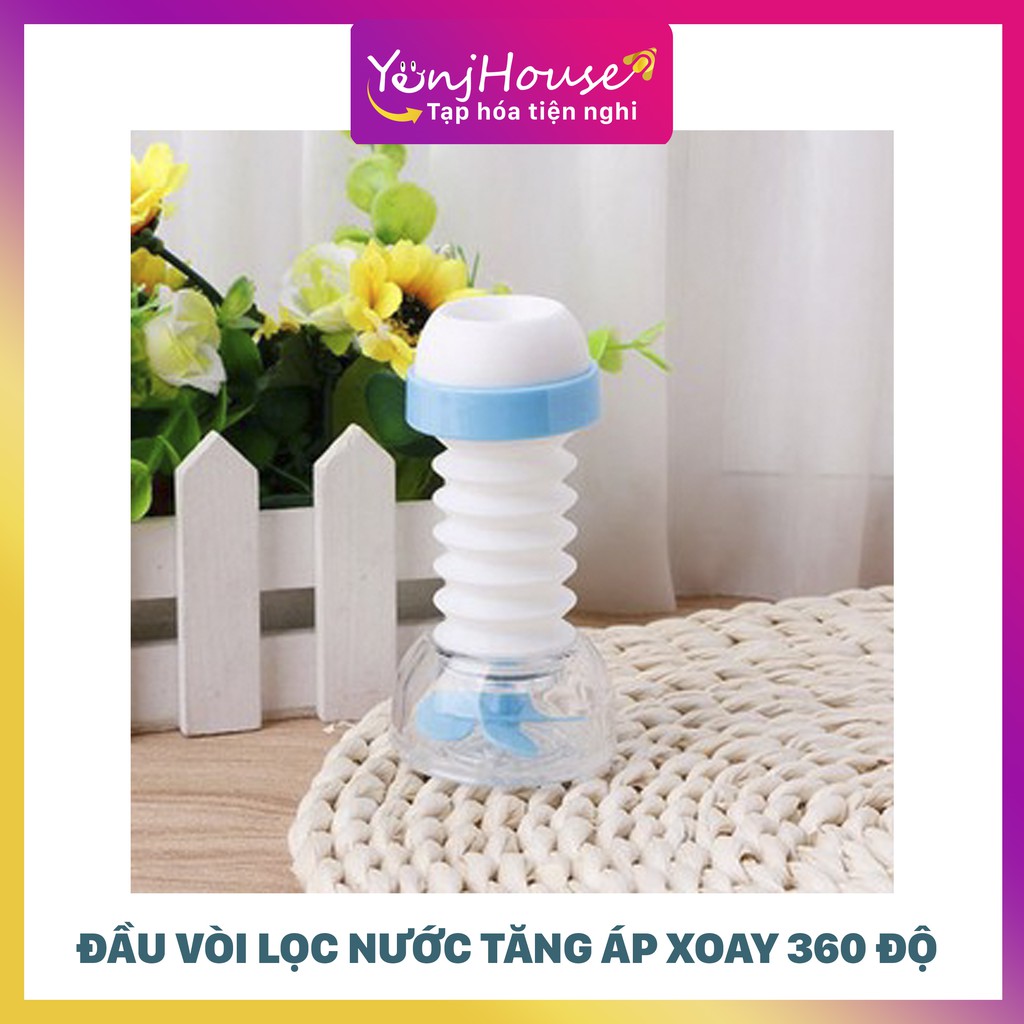 ĐẦU VÒI LỌC NƯỚC TĂNG ÁP XOAY 360 ĐỘ - YENJHOUSE