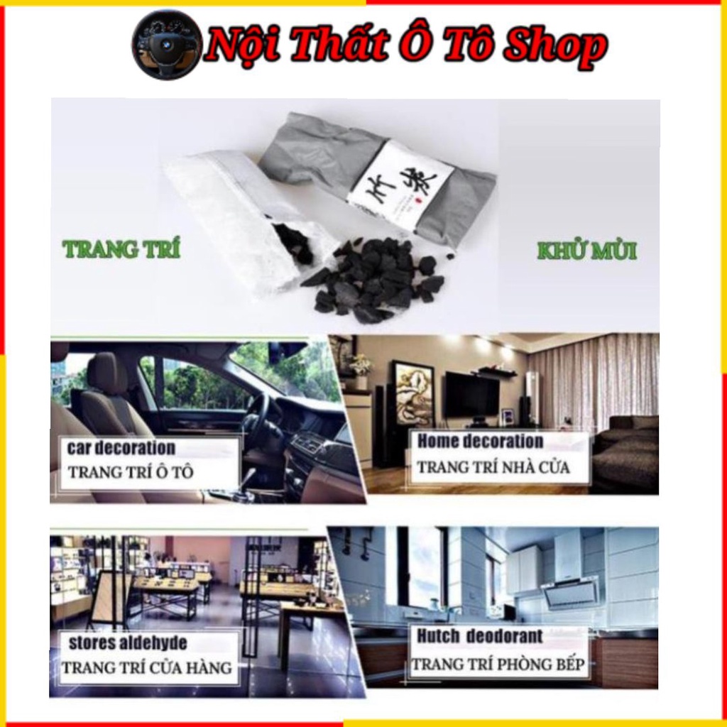Túi Than Tre Hoạt Tính Khử Mùi Cho Xe Hơi - Tủ Quần Áo - Giày Dép | Nội Thất Ô Tô Shop
