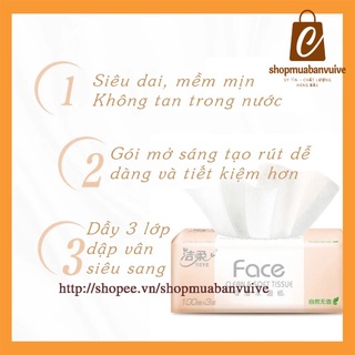 Giấy ăn Face hồng thùng 18 gói