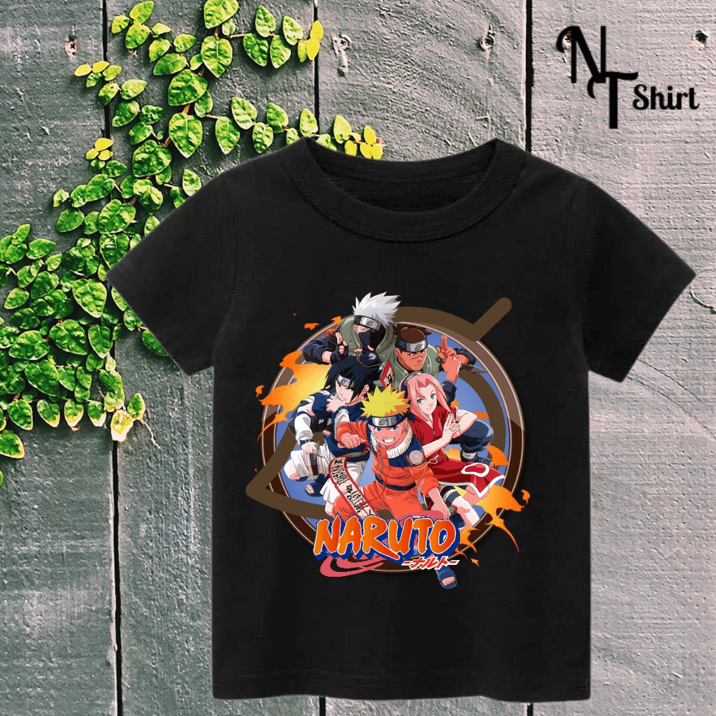 Áo thun bé trai và bé gái, Áo phông trẻ em in hình Uchiha itachi Naruto,Kakashi , Áo cotton xịn mặc mát thoải mái 02