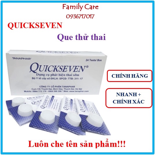Combo 6 que thử thai Quickseven