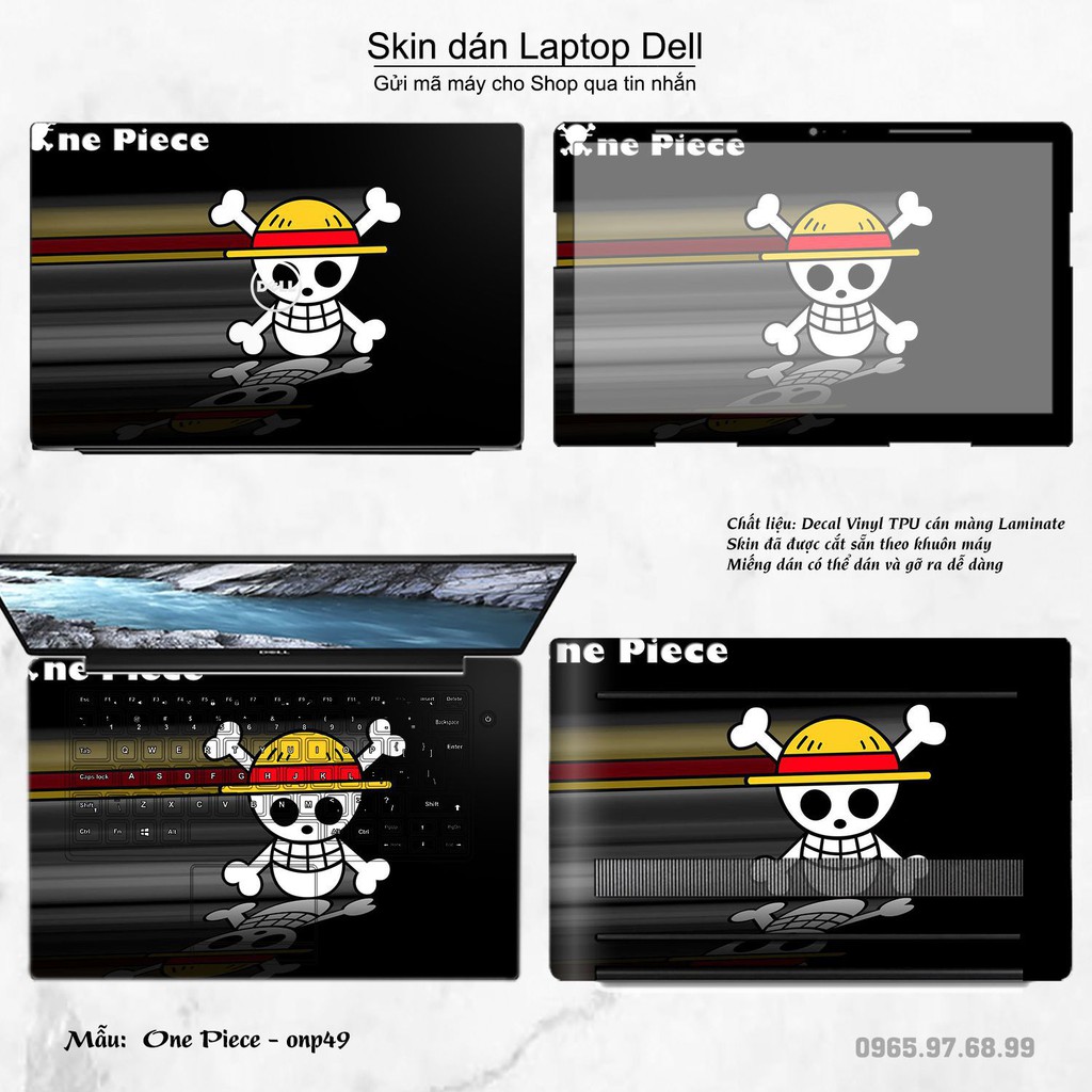 Skin dán Laptop Dell in hình One Piece _nhiều mẫu 25 (inbox mã máy cho Shop)