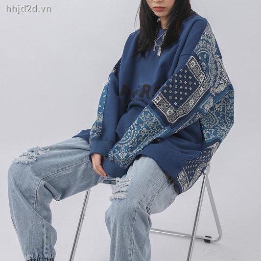Áo sweater dáng rộng phong cách thu đông thời trang cá tính cho nam và nữ