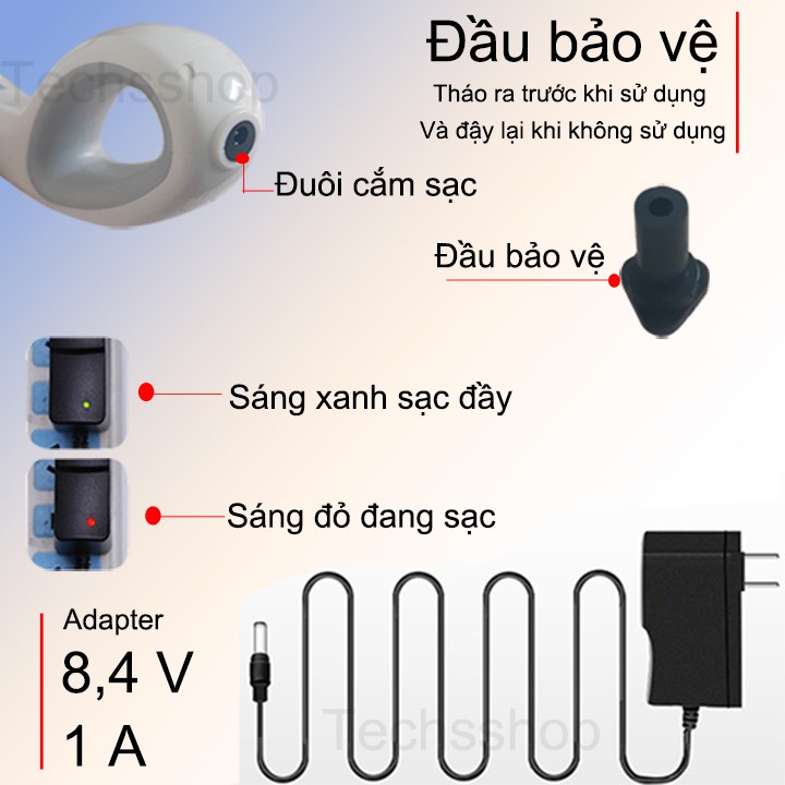 Máy Massage Cầm Tay Không Dây Puli PL-667DC Sử Dụng Pin Sạc Với 8 Đầu Mát Xa Hiệu Quả