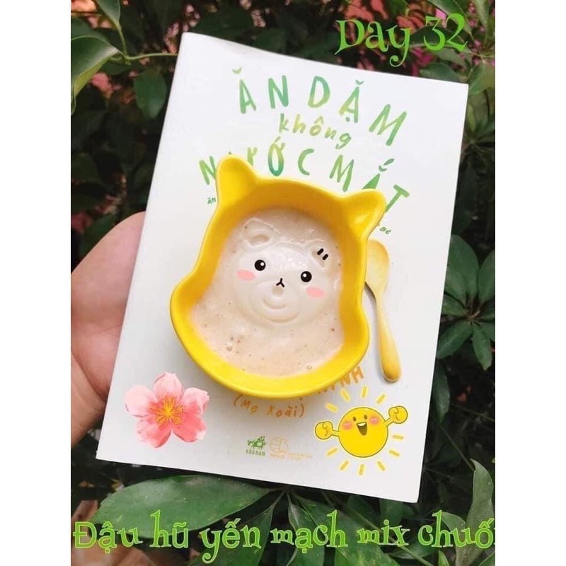 Bát chén sứ mini hình gấu Pooh cho bé ăn dặm kiểu Nhật