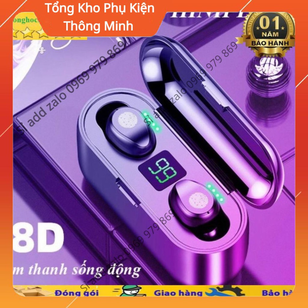 Tai nghe true wireless AMOI F9 | bản QUỐC TẾ | nút cảm ứng Bluetooth 5.0| Pin 280 giờ