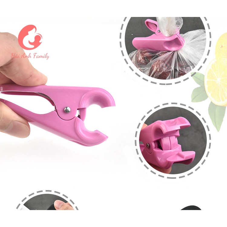 Kẹp Miệng Túi Bảo Quản Thực Phầm Chất Liệu Nhựa Cao Cấp Và Thép Không Gỉ