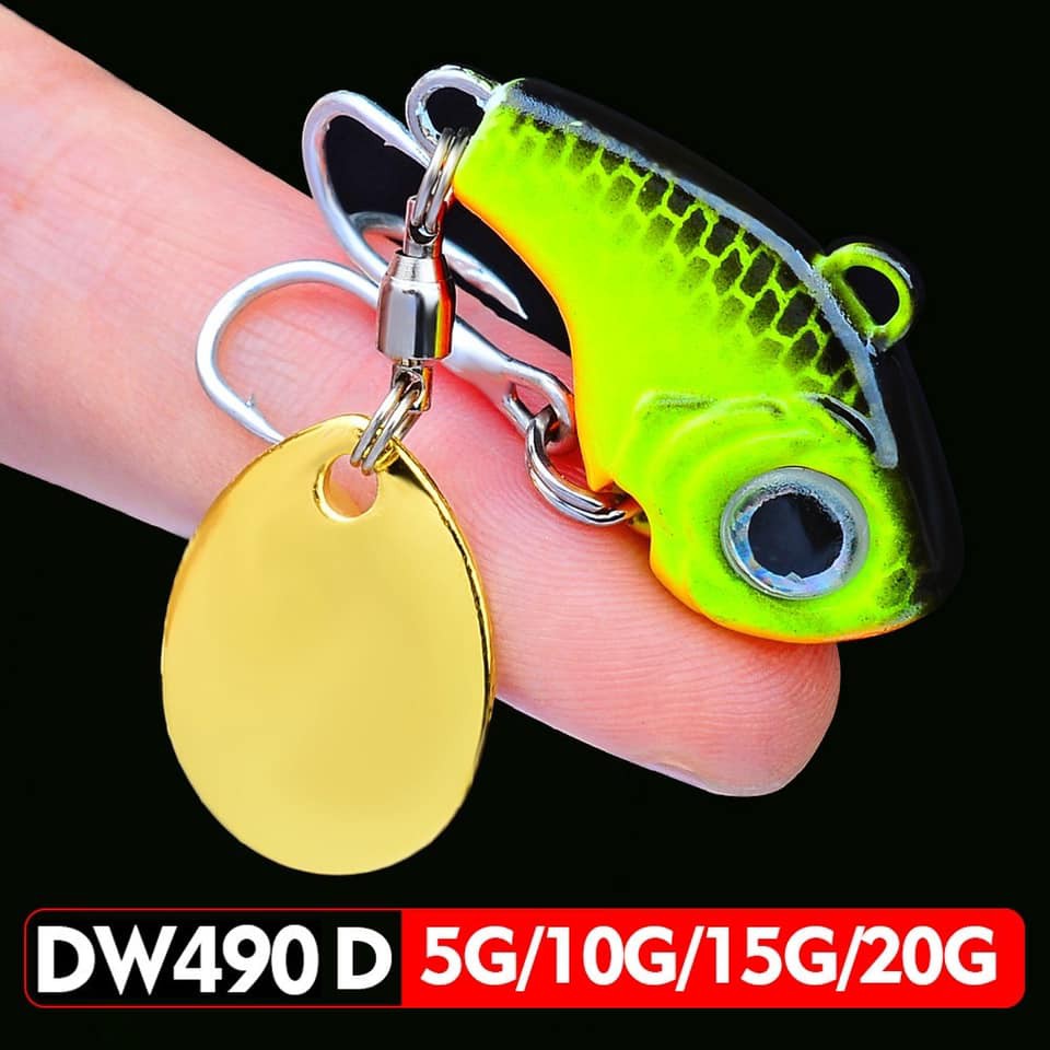 Mồi Câu Lure Cá Giả_Mồi Lure Cá Sắt Đuôi Xoay 3D 5.0 S75