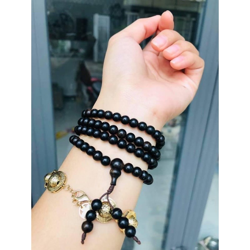 Vòng tay Trầm hương Indo 108 hạt, size 6mm (nữ) và 8mm (nam) | BigBuy360 - bigbuy360.vn