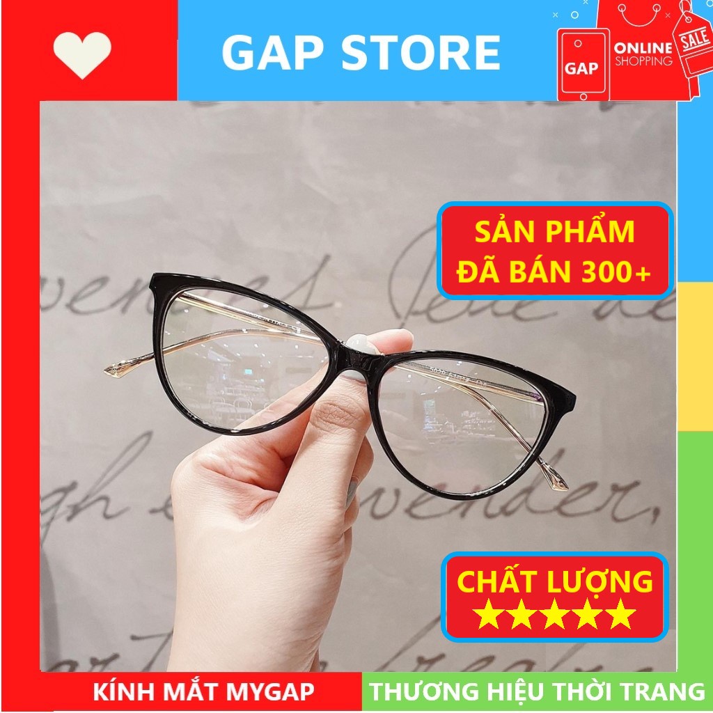 Gọng kính cận mắt mèo nữ càng kim loại chắc chắn kiểu dáng thời trang - 5029