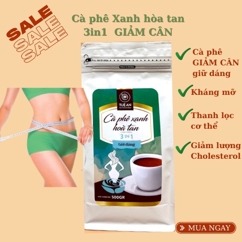 Cà phê xanh giảm cân kháng mỡ Tuệ An cafe xanh hòa tan ngon giam can hiệu quả | BigBuy360 - bigbuy360.vn