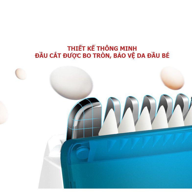 TĂNG ĐƠ CẮT TÓC CHO BÉ, FREESHIPTăng đơ cắt tóc cho trẻ con an toàn❤️Tông đơ cắt tóc trẻ em Hair Clipper 2 chế độ