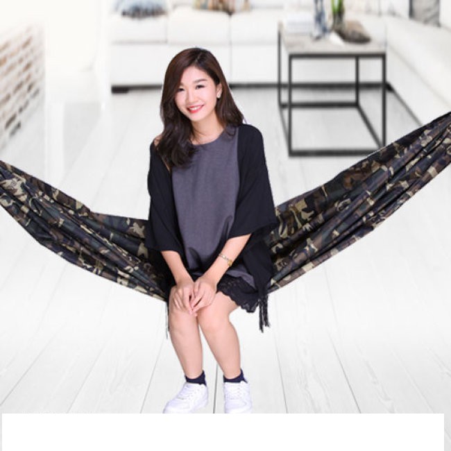 VÕNG DÙ RẰN-RI 2 LỚP - CÓ TÚI ĐỰNG . SIZE 2M2 X 1M2