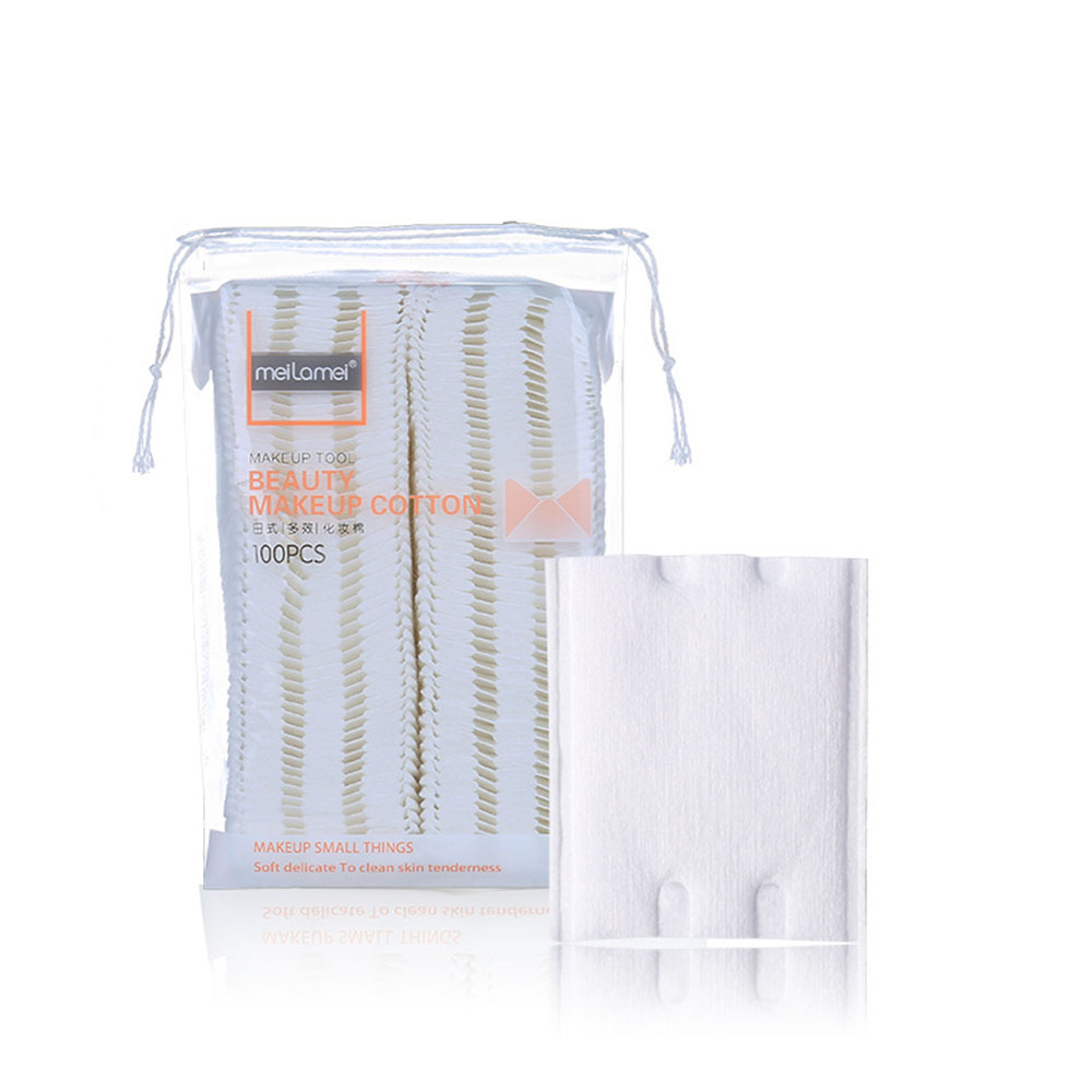Set 100 miếng bông tẩy trang làm từ cotton không dệt dày dặn tiện lợi
