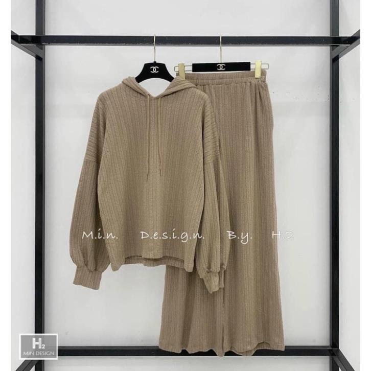 2408# Bộ Hoodie Len Gân