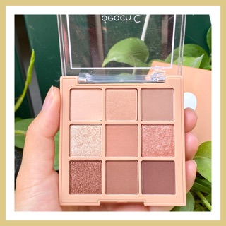 Bảng Phấn Mắt 9 Màu Peach C Soft Mood Eyeshadow Palette #Soft Brown