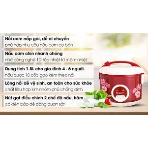 [Mã ELHADEV giảm 4% đơn 300K] Nồi cơm điện Kangaroo KG378H bảo hành chính hãng 12 tháng đổi mới trong 7 ngày