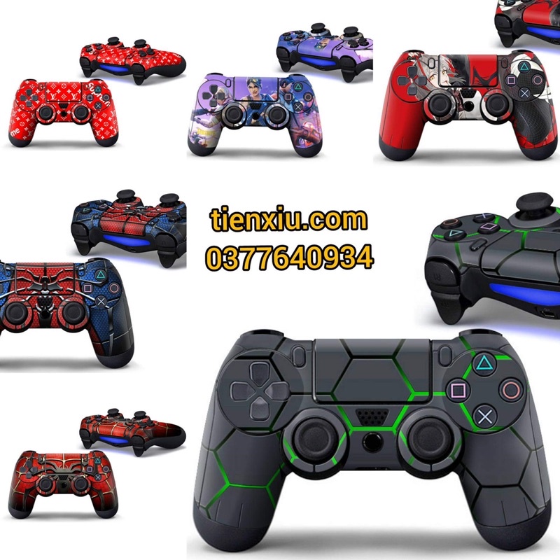 Tấm dán Skin tay cầm Ps4 dán trang trí tay ps4 giao hình ngẫu nhiên PS4 Decal