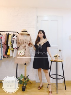 Đầm Suông Cổ xếp li