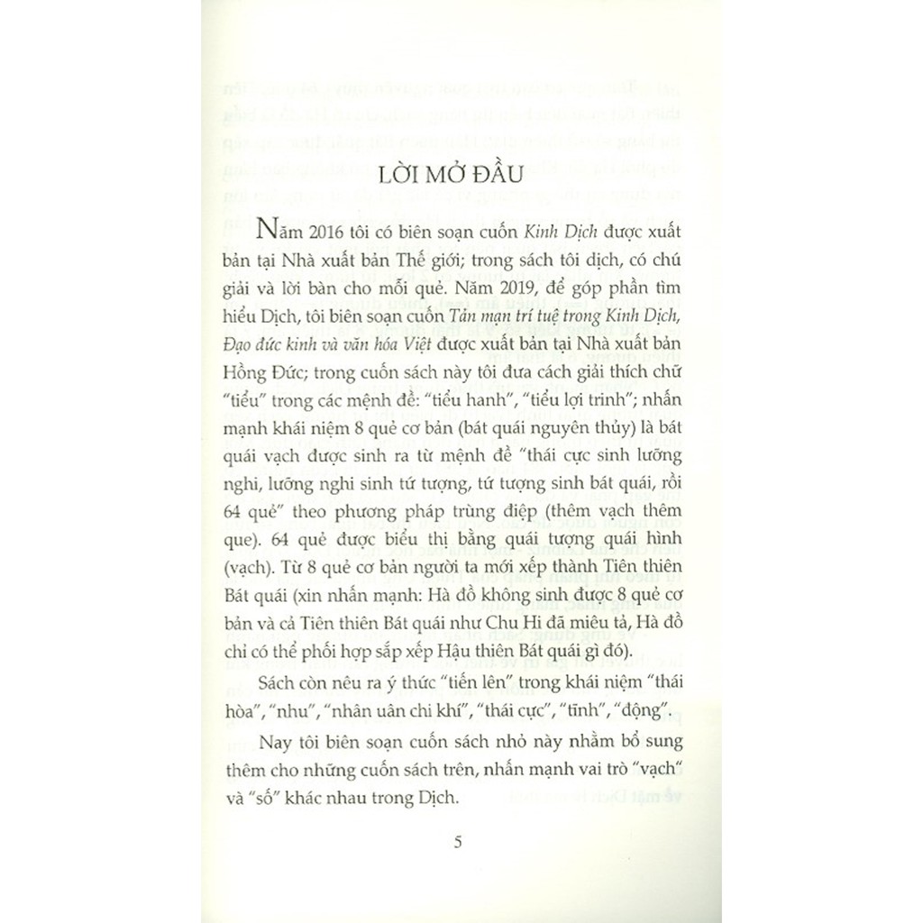 Sách - Mạn Đàm Một Vài Khái Niệm Dịch Học