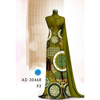 Vải áo dài in lập thể