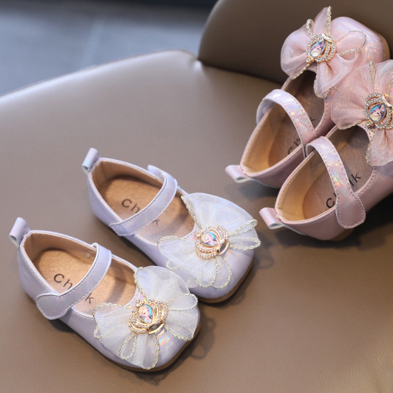 Giày Da Thời Trang Xuân Thu Xinh Xắn Dành Cho Bé Gái